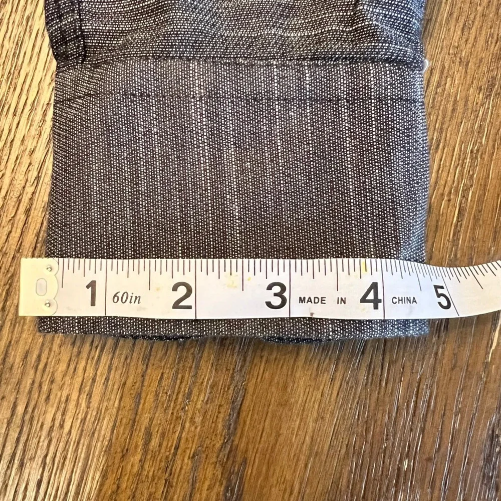 American Tall Button Down Shirt Charcoal Grey Slub Fabric Modern Professional LT